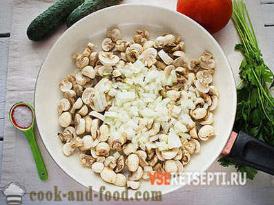 Pita bröd med grönsaker och svamp recept
