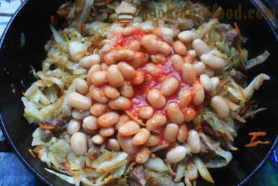 Recept kål med kött och bönor