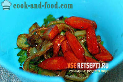 Varm sallad med rostade grönsaker