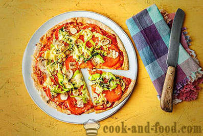 Recept pizza med zucchini och svamp