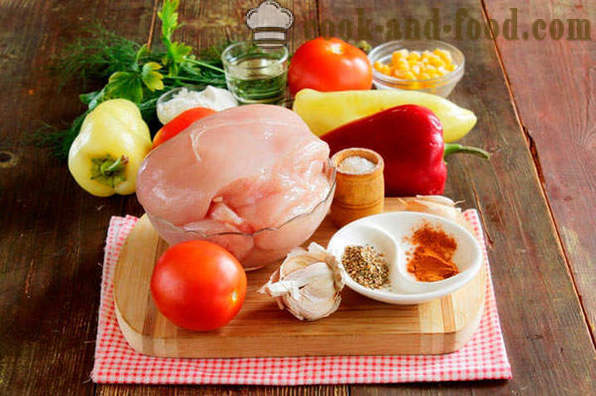 Grönsaksgryta med kyckling