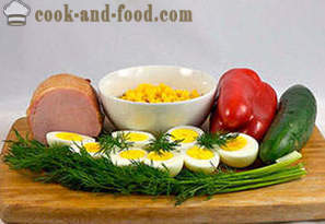 Sallad med skinka och ägg
