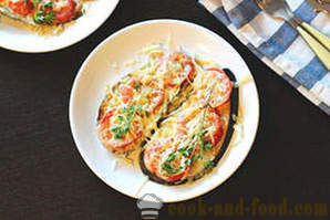 Bakad aubergine med tomat och ost
