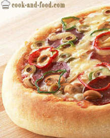 De bästa recepten pizza med svamp