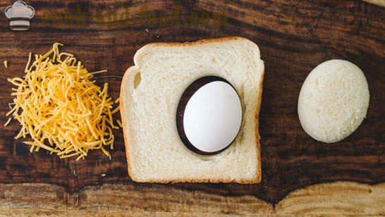 French toast med ägg och ost