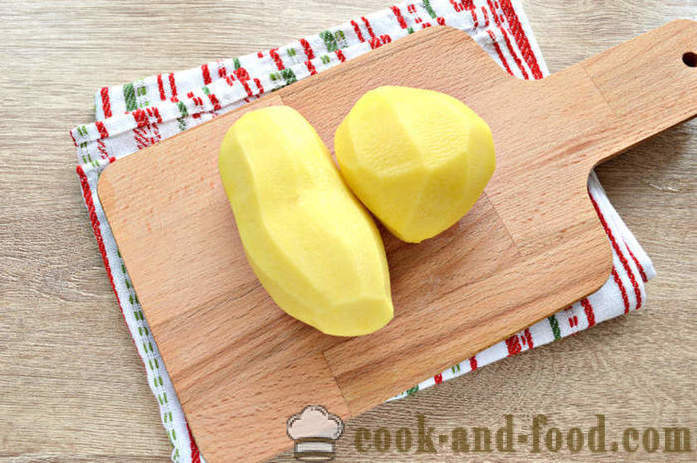 Stekt potatis med ost - hur man lagar läckra potatis med ost, en steg för steg recept foton