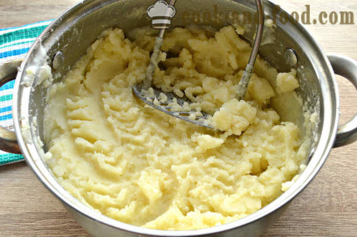 Potatis mosade med gräddfil - hur man lagar potatismos, en steg för steg recept foton