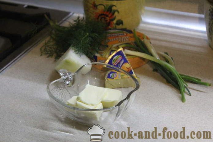 Ost rullar med vitlök och lök - hur man gör muffins med ost och vitlök, med en steg för steg recept foton