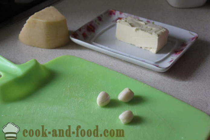 Snabbmat med svamp och ost - som bakade svamp med ost i ugnen, med en steg för steg recept foton