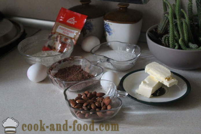 Chokladkaka med hela päron - Hur man gör en chokladkaka med päron hem, steg för steg recept foton