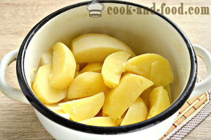 Original potatismos med örter - hur man lagar potatismos och gröna, med en steg för steg recept foton