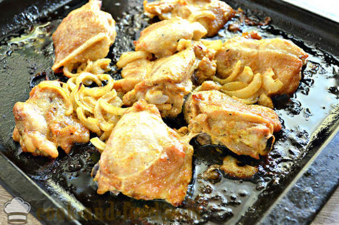 Läcker kyckling kebab majonnäs - hur man lagar kyckling Grillspett i ugnen, med en steg för steg recept foton