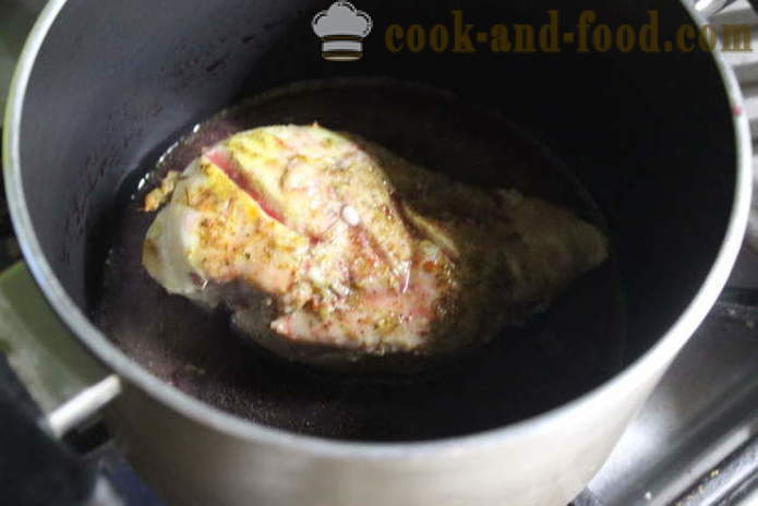 Saftigt kycklingbröst bakas i ugnen med gräddfil - hur man lagar en läcker kycklingbröst, en steg för steg recept foton