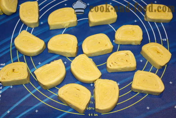 Napolitanska sfolyatelle - hur man gör puff bullar med ricotta ost, ett steg för steg recept foton