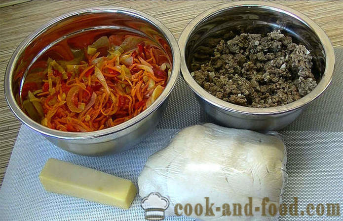 Dietary lasagne med grönsaker och kött - hur man lagar lasagne i hemmet, steg för steg recept foton