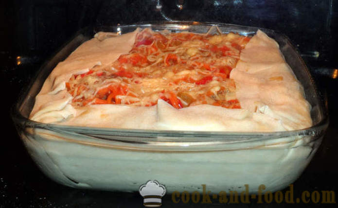 Dietary lasagne med grönsaker och kött - hur man lagar lasagne i hemmet, steg för steg recept foton