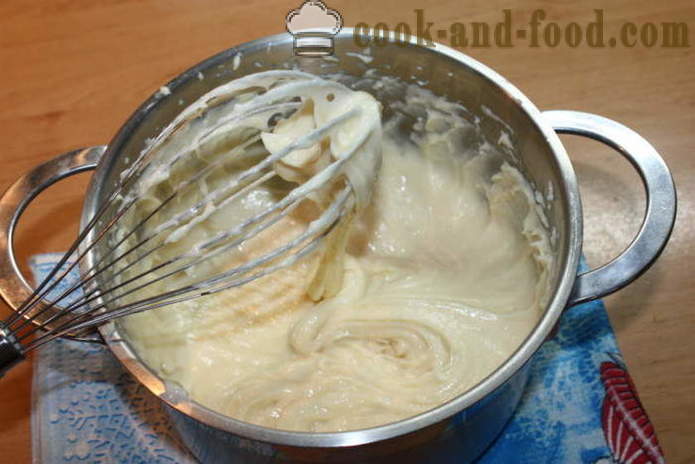 Vaniljsås ringar med ostmassa grädde Tiramisu - hur man gör vaniljsås ringar hemma, steg för steg recept foton