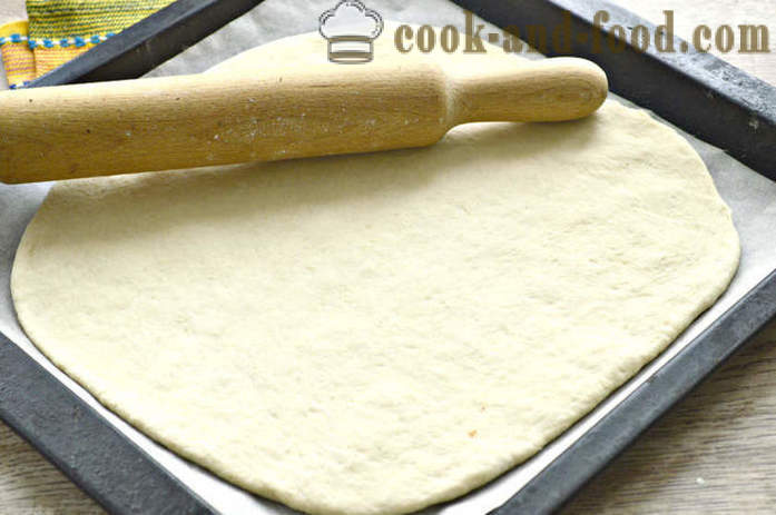 Lean jäst tårta med kål - hur man bakar en meatless kål paj i ugnen, med en steg för steg recept foton