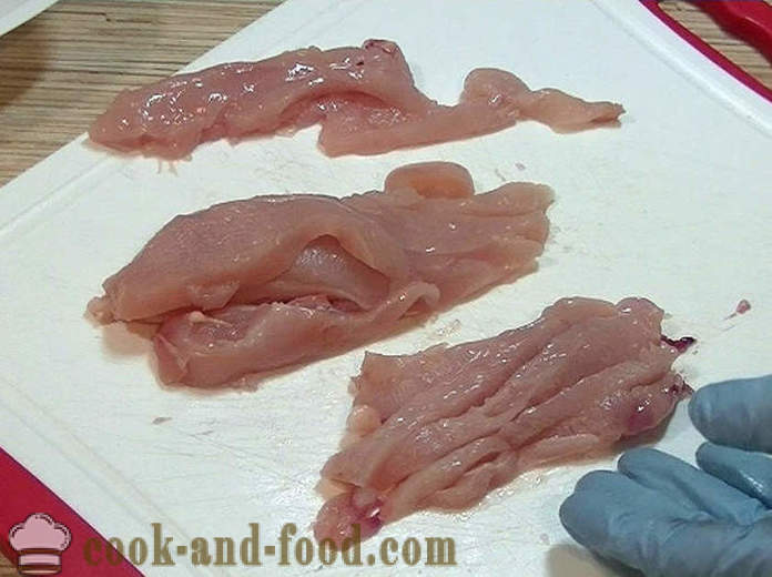 Kycklingbröst på kinesiska sojasås - hur man lagar kyckling i en kinesisk sås, en steg för steg recept foton