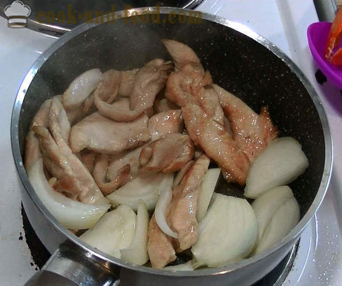 Kycklingbröst på kinesiska sojasås - hur man lagar kyckling i en kinesisk sås, en steg för steg recept foton