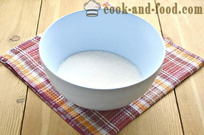 Pie-manna på vattnet med ägg - hur man gör manna i vattnet i ugnen, med en steg för steg recept foton