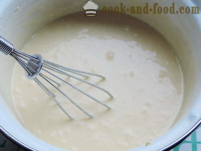 Vaniljsås med gräddfil - hur man gör krämig vaniljsås-kräm, ett steg för steg recept foton