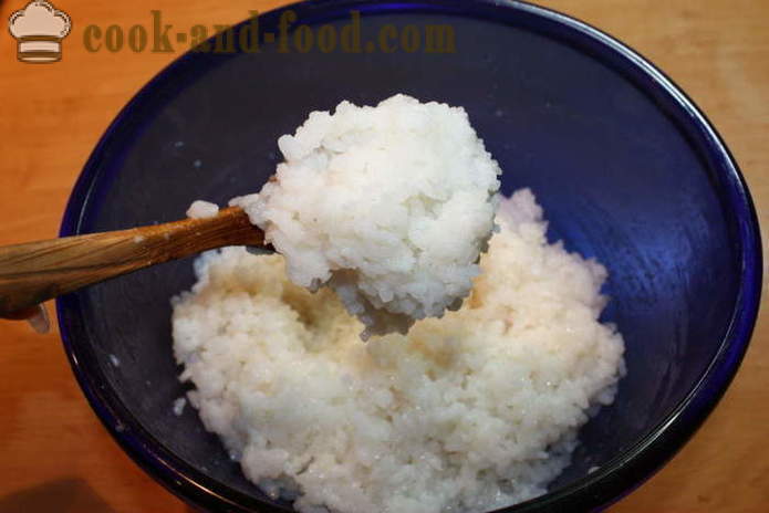 Bästa sushi ris med ris vinäger - hur man lagar ris för sushi hemma, steg för steg recept foton
