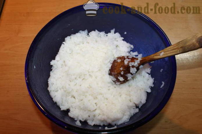 Bästa sushi ris med ris vinäger - hur man lagar ris för sushi hemma, steg för steg recept foton