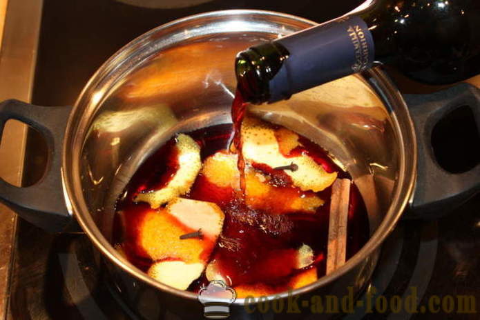 Päron mulled rött torrt vin - hur man lagar en glögg hemma, steg för steg recept foton