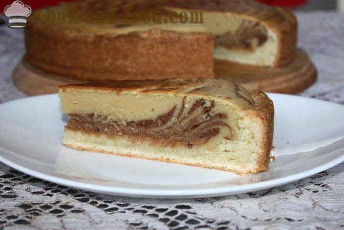 Hemgjorda kakor zebra på italienska - hur man gör en tårta Zebra, steg för steg recept foton