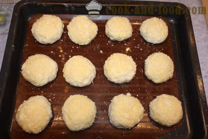 Jäst rullar filler och grus - hur man gör muffins med strössel, en steg för steg recept foton