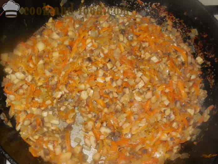 Kåldolmar med bovete, potatis och svamp - hur man lagar meatless fylld med bovete, en steg för steg recept foton