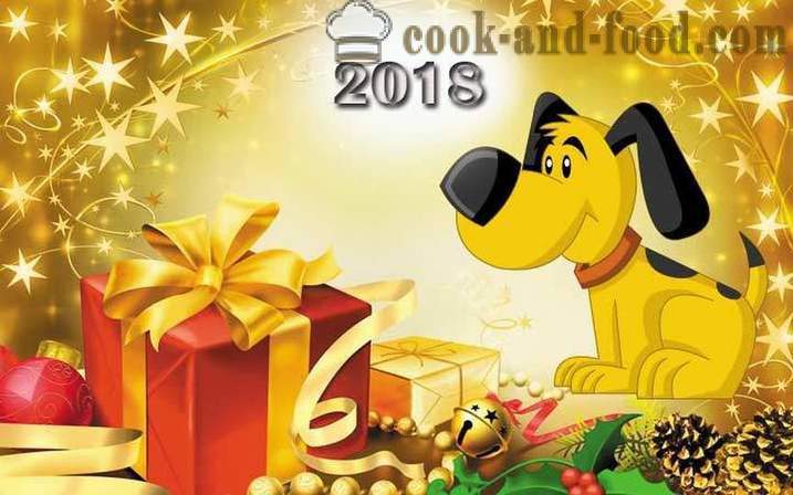 Servering och bordsdekoration på nyårsafton 2018 - idén om hur man dekorera julbordet på Hundens år med sina egna händer