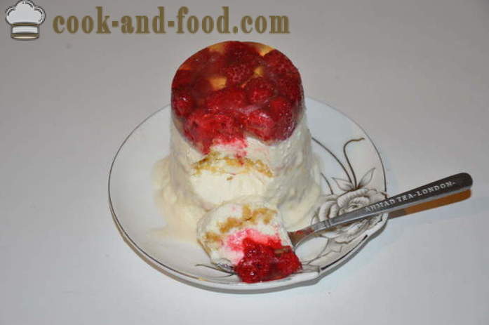 Ostmassa dessert utan bakning - hur man lagar cheesecake dessert med gelatin hemma, steg för steg recept foton
