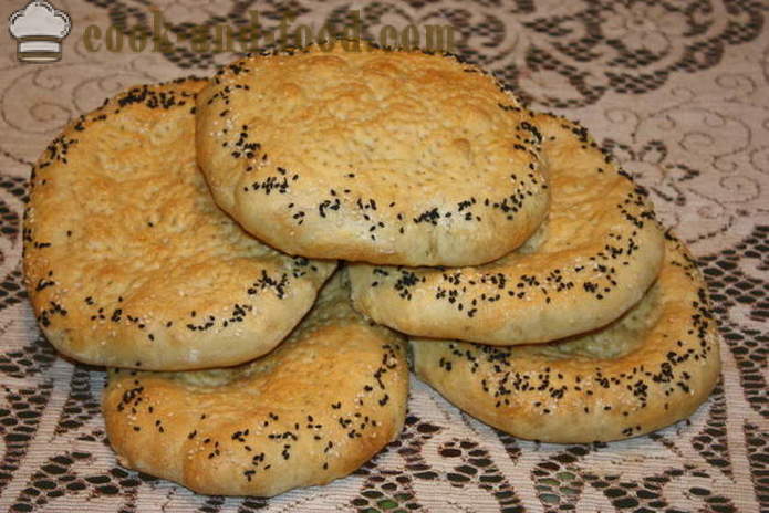 Jäst kaka i ugnen patyr - hur man lagar uzbekiska bröd hemma, steg för steg recept foton