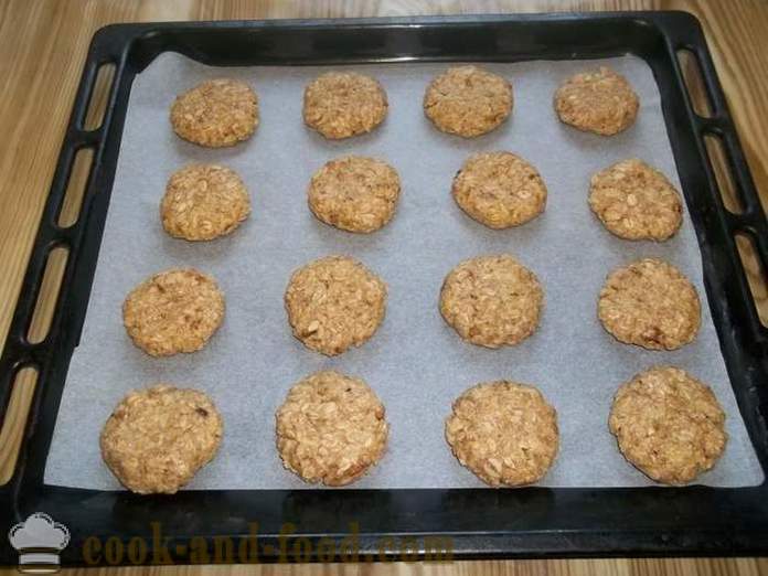 Hemlagad havremjöl cookies havregryn - hur man lagar oatmealkakor hemma, steg för steg recept foton