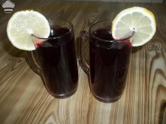 Drick med ingefära, citronskal, orange och vinbär - hur man gör en drink med ingefära, en steg för steg recept foton