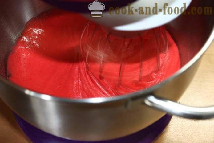 Röda och vita muffins - hur man gör röd sammet cupcakes hemma, steg för steg recept foton