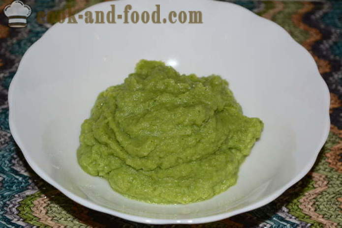 Läcker grönsakspuré från fryst broccoli - hur man lagar broccoli puré, en steg för steg recept foton