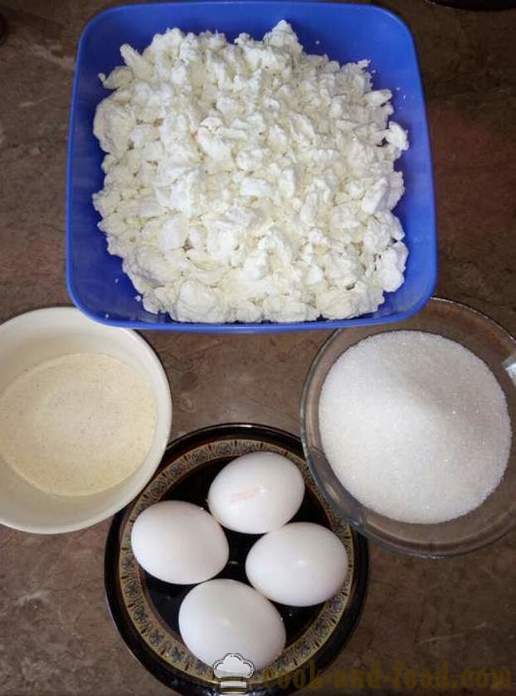 Ostmassa gryta keso och ägg i multivarka - hur man gör keso gryta i multivarka, steg för steg recept foton