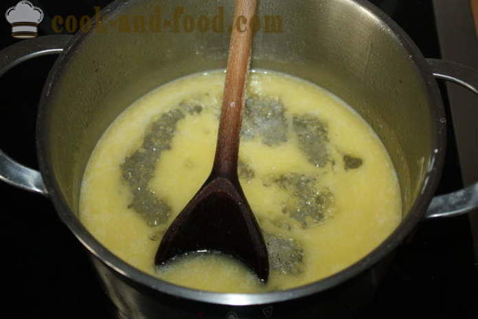 Shu vaniljsås kakor med violett krakelinom - hur man lagar en kaka Shu i hemmet, den klassiska recept med ett foto