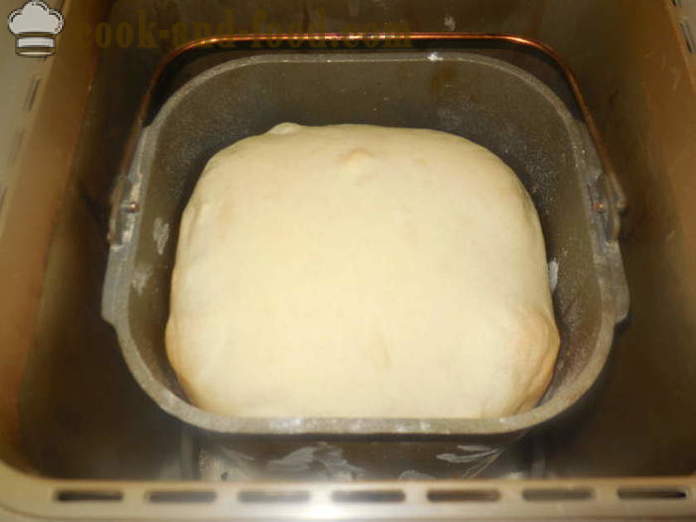Ost bröd på serum bakmaskin - hur man bakar bröd i bakmaskinen med cream cheese på en serum, ett steg för steg recept foton