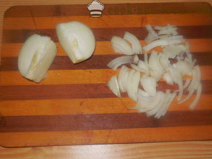 Meatless dumplings med rå potatis och lök - hur man lagar dumplings med rå potatis, en steg för steg recept foton
