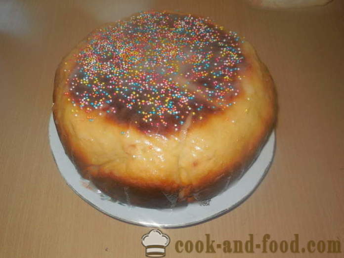 Enkel multivarka påsk tårta med grädde och smält mjölk - hur man bakar en tårta i multivarka, steg för steg tårta enkla recept och foto