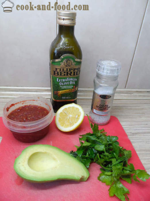 Grön guacamole sås classic - hur man gör guacamole avokado hemma, steg för steg recept foton