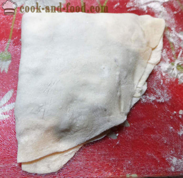 Kinesiska puff kakor med kött och lök - hur man lagar kinesisk tårta, steg för steg recept foton