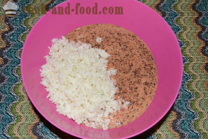Läcker gryta av levern med ris - hur man lagar levergryta i ugnen, med en steg för steg recept foton
