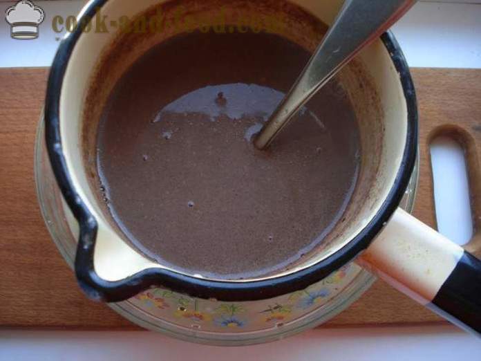 Hemgjord glass med kakao och stärkelse - hur man gör chokladglass hemma, steg för steg recept foton
