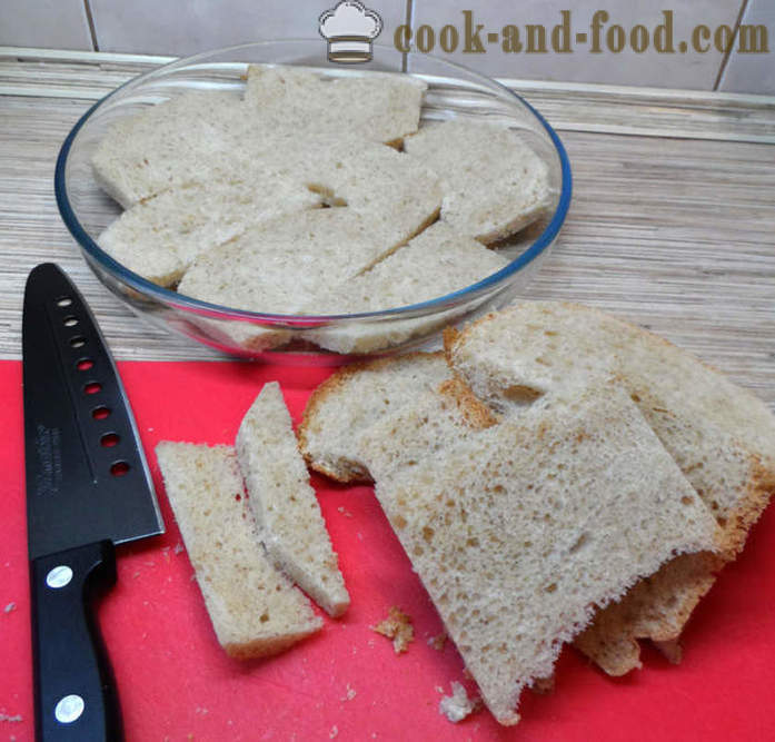 Ost kakor av hårt bröd - hur man lagar ostkaka i pannan, en steg för steg recept foton