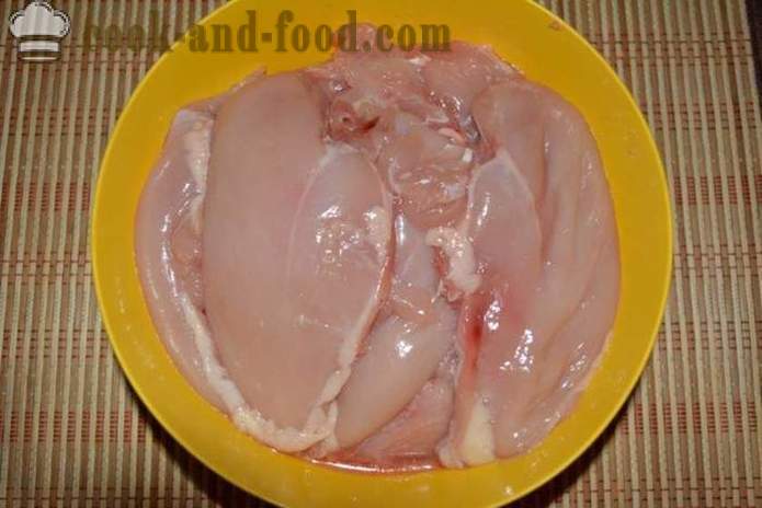 Saftiga kotletter av kycklingbröst med mannagryn - hur man lagar saftiga biffar av kycklingbröst, ett steg för steg recept foton